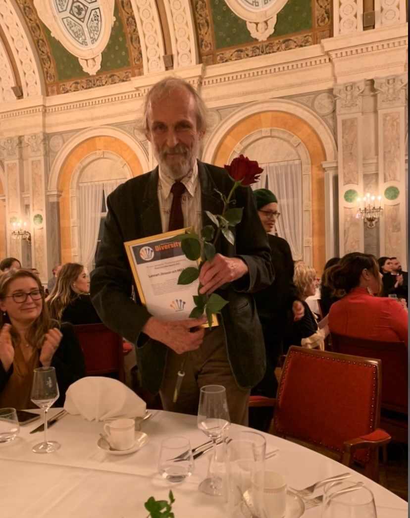 Lennart Jönsson och Misa - årets pristagare av Diversity Index Award!loading=