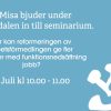 Seminarium under Almedalsveckan den 7 juli